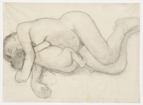 Mother and Child Reclining